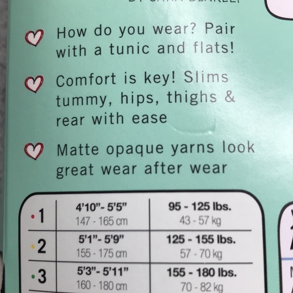 Assets By Sara Blakely 2 Pair of Shaping Tights in Black Size 2  New - Picture 5 of 10